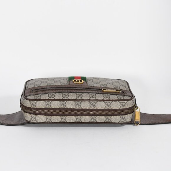 Gucci GG Supreme Ophidia Belt Bag with Adjustable Strap Classic Web Stripe - Picture 8 of 13